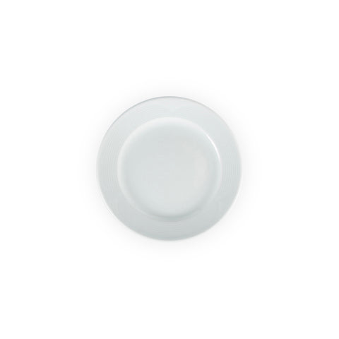 Porcelain Saturn dia.7.75" Round White Porcelain Plate (Set of 4)