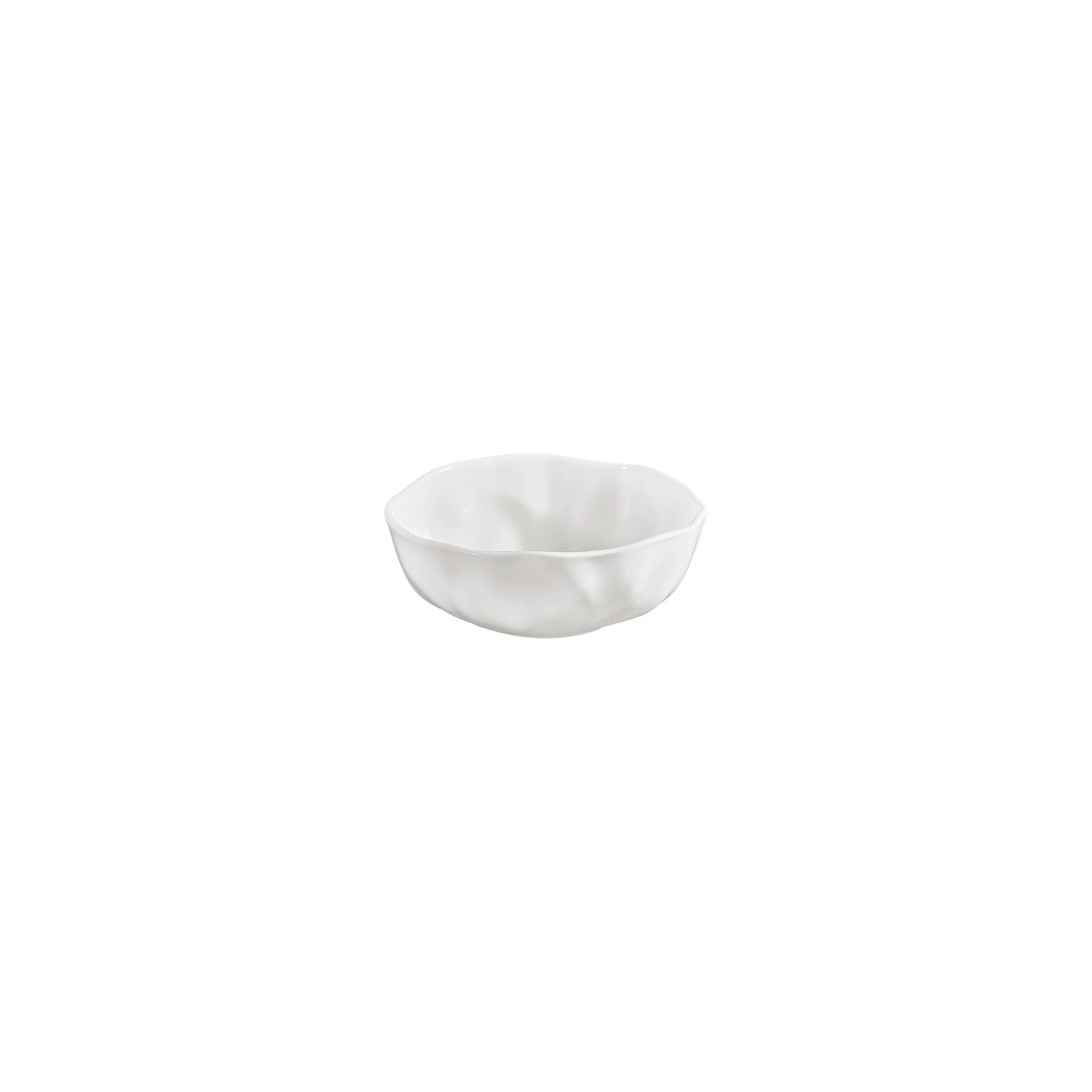 Amorf 6.25" x 6.25" x h:0" 20 oz. Organic Warm White Vitrified Bowl (Set of 4)