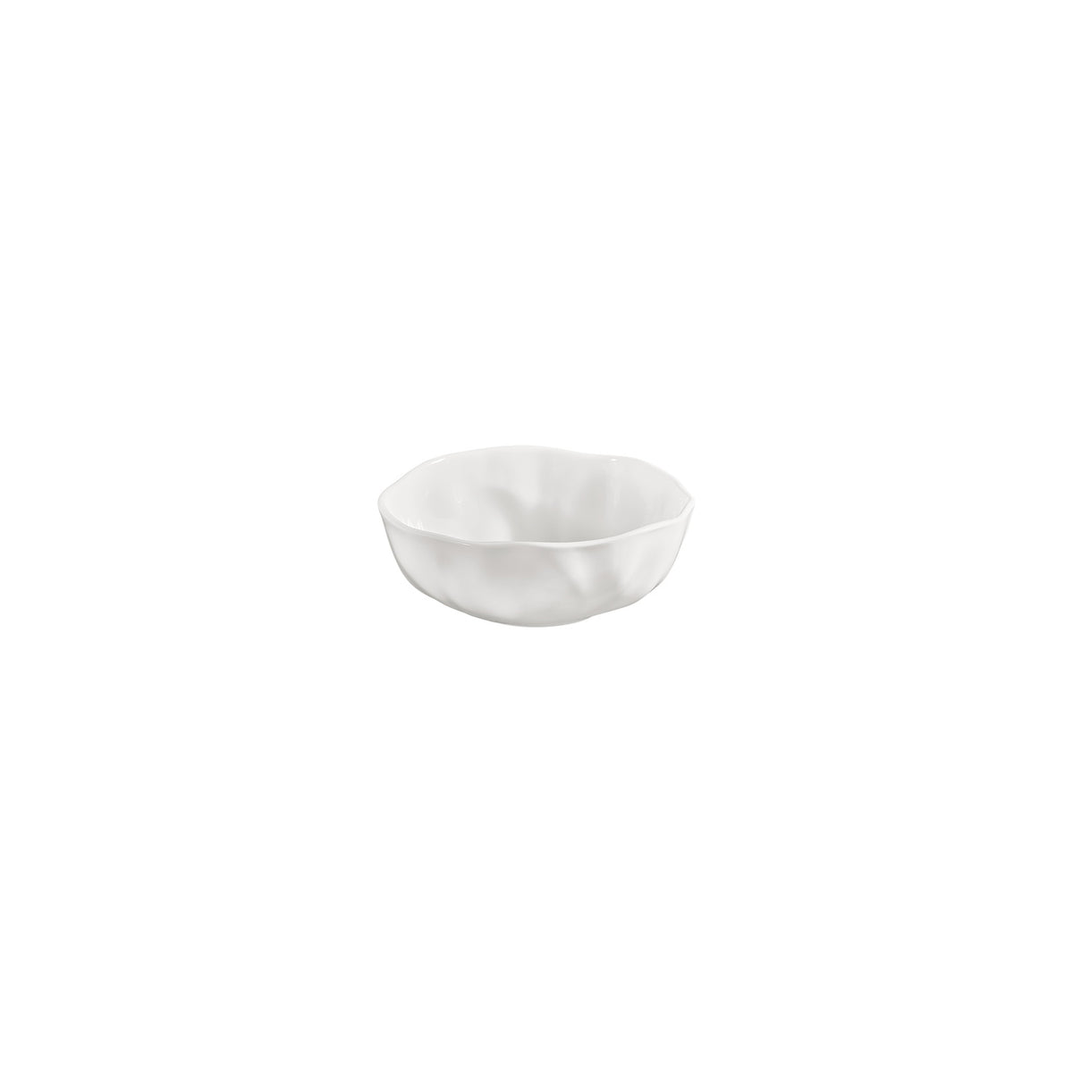 Amorf 6.25" x 6.25" x h:0" 20 oz. Organic Warm White Vitrified Bowl (Set of 4)