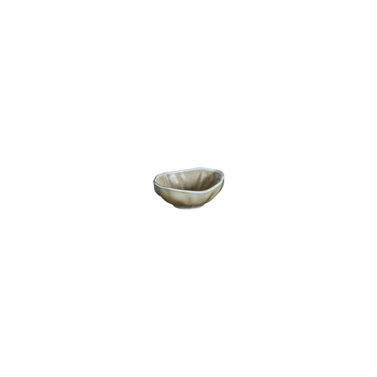 Moss 4" x 3.5" x h:0" 4 oz. Organic Green Vitrified Bowl (Set of 4)