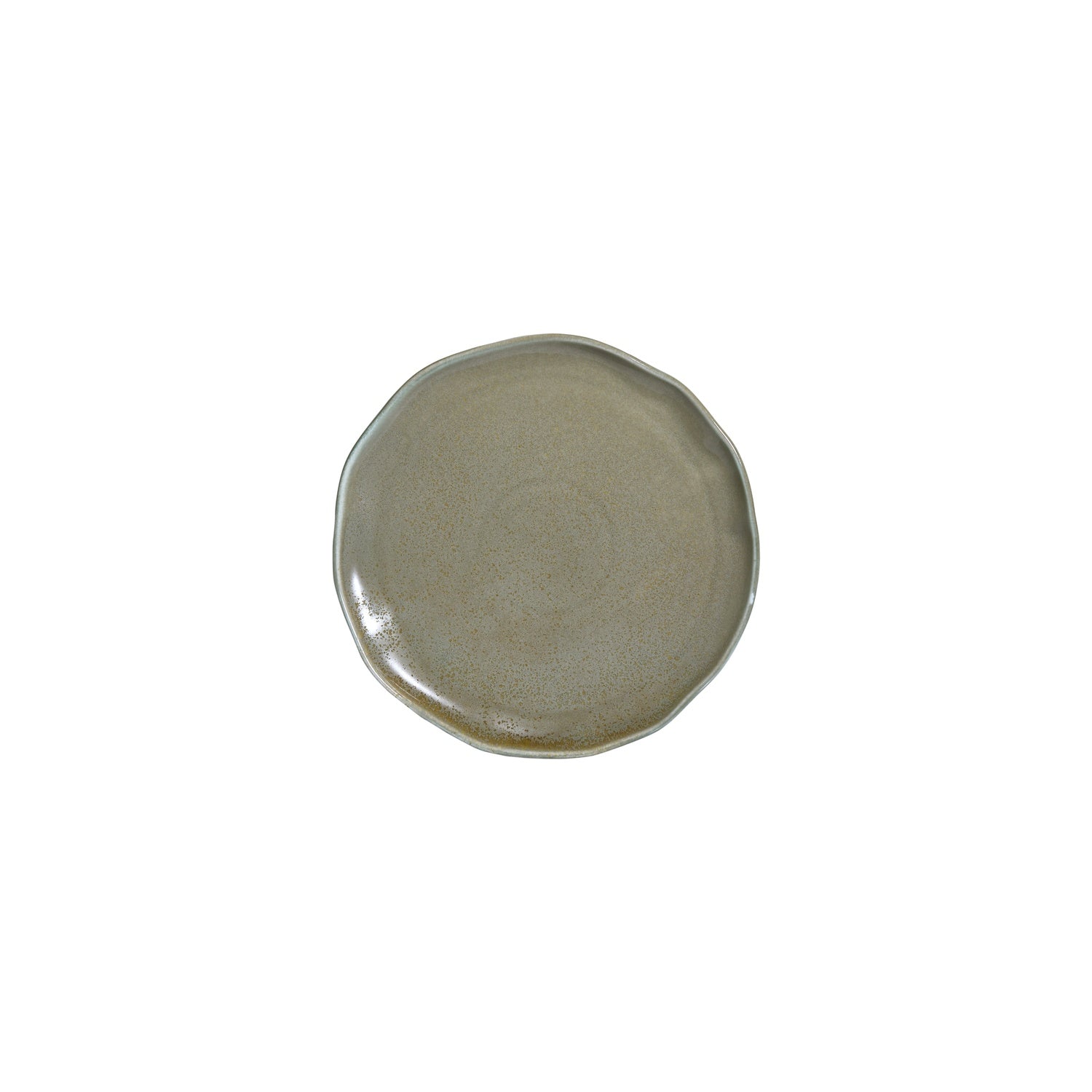Moss 8.25" x 8.25" Organic Green Vitrified Plate (Set of 4)