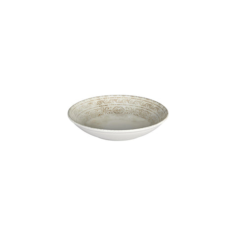 Antico dia.9" h:1.75" 34 oz. Round Brown Vitrified Deep Plate (Set of 6)