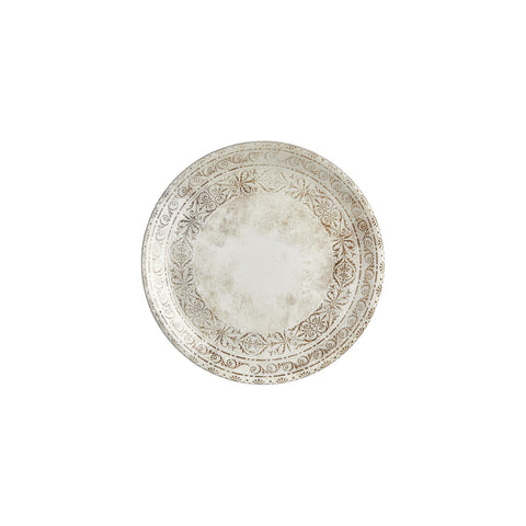 Antico dia.9.75" Round Brown Vitrified Plate (Set of 6)