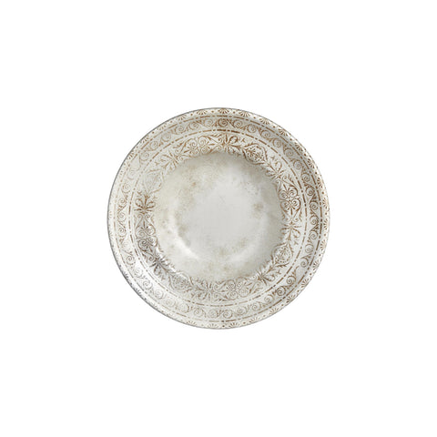 Antico dia.10.75" h:0" 17 oz. Round Brown Vitrified Deep Plate (Set of 2)