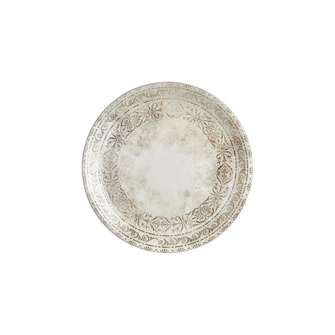 Antico dia.10.75" Round Brown Vitrified Plate (Set of 4)