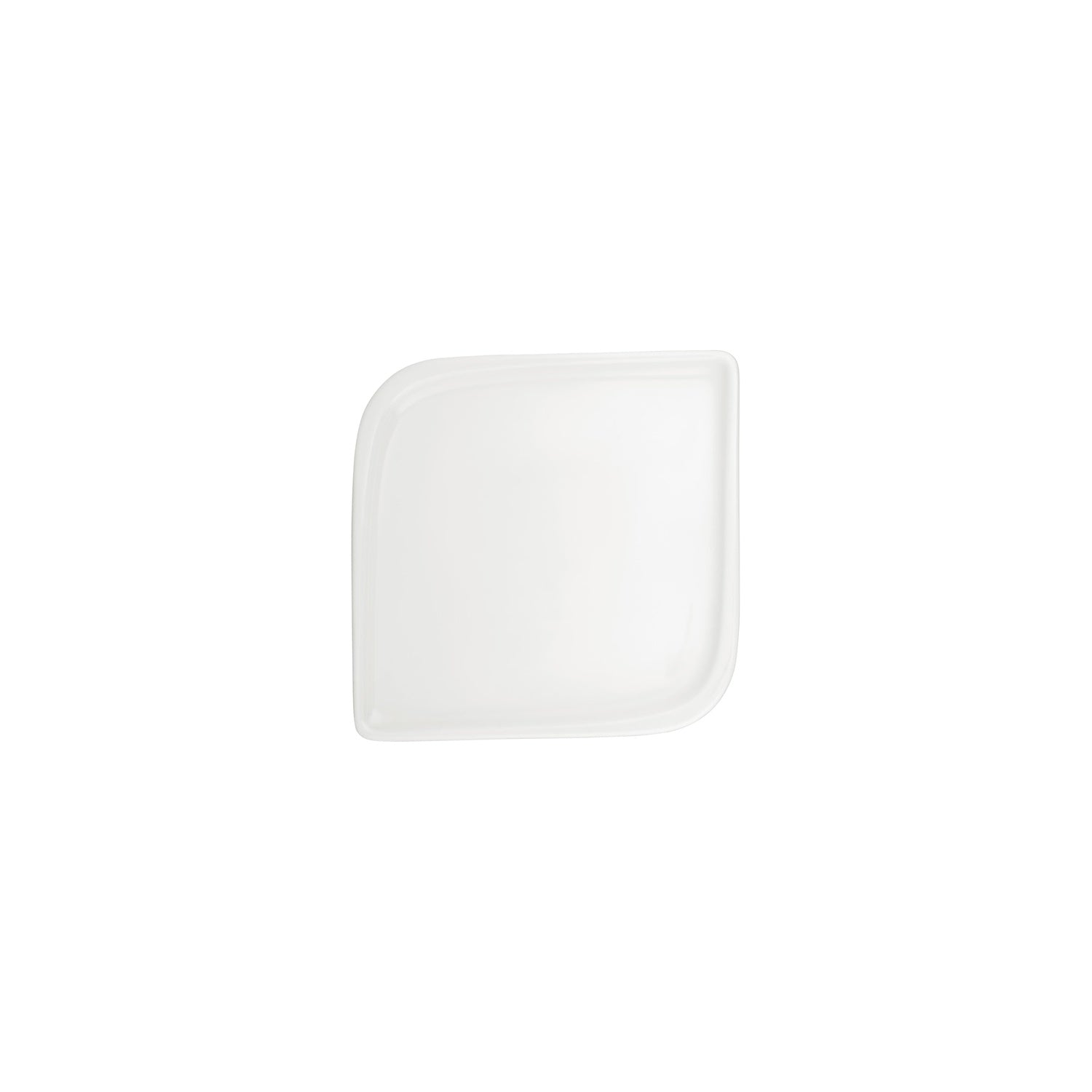 Gourmet 7.5" x 7.5" Square Warm White Vitrified Plate (Set of 4)
