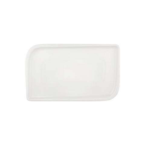 Gourmet 13.75" x 6.25" x h:0" Rectangular Warm White Vitrified Platter (1 each)