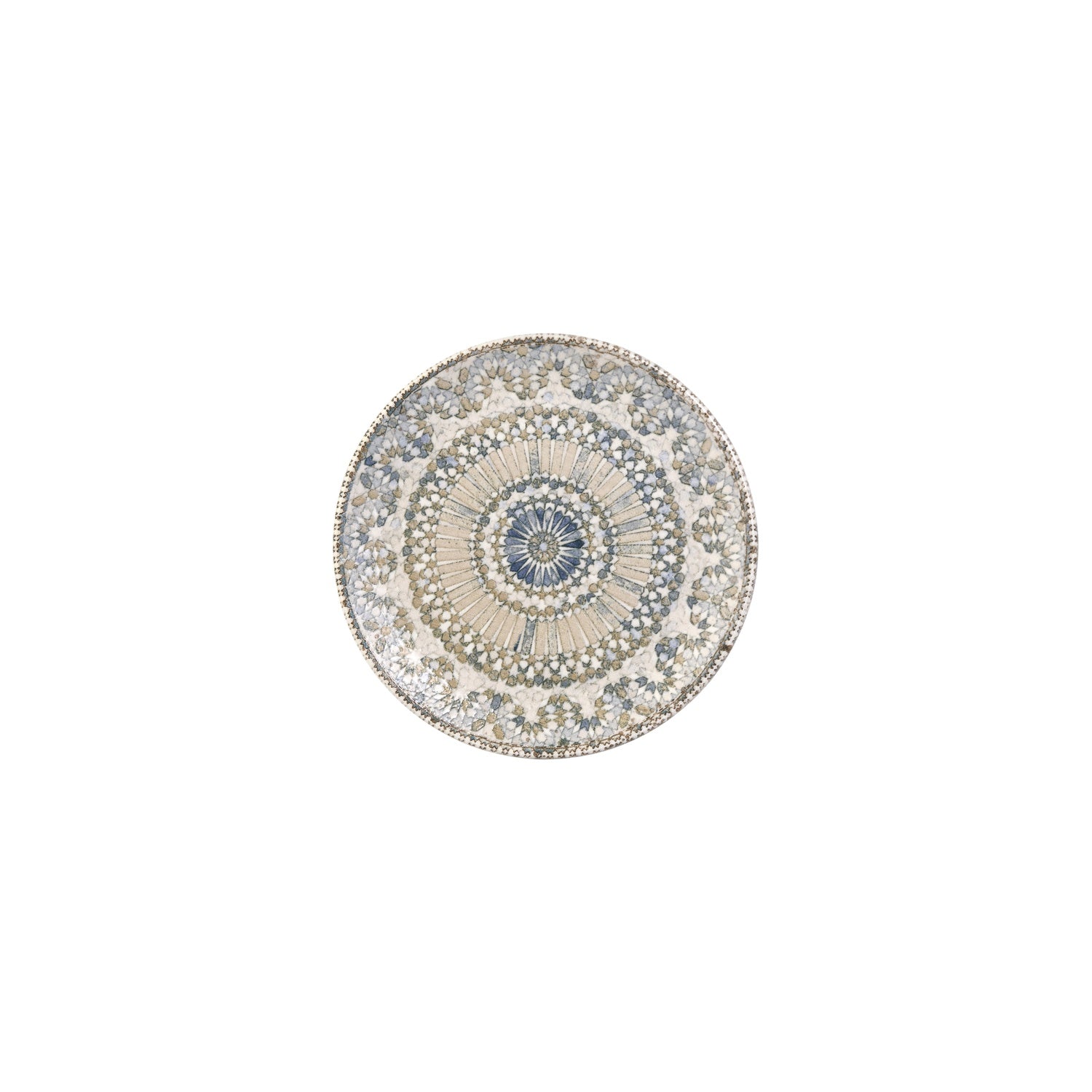 Azora dia.8.25" Round Decorated Vitrified Plate (Set of 12)