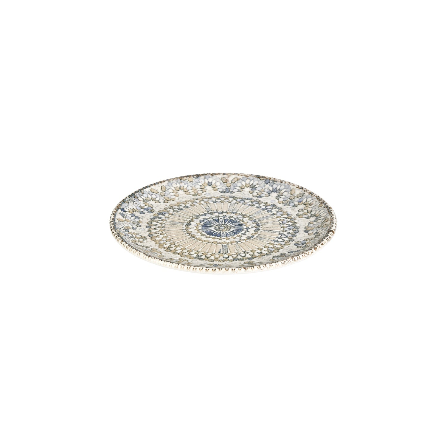 Azora dia.10.75" Round Decorated Vitrified Plate (Set of 6)