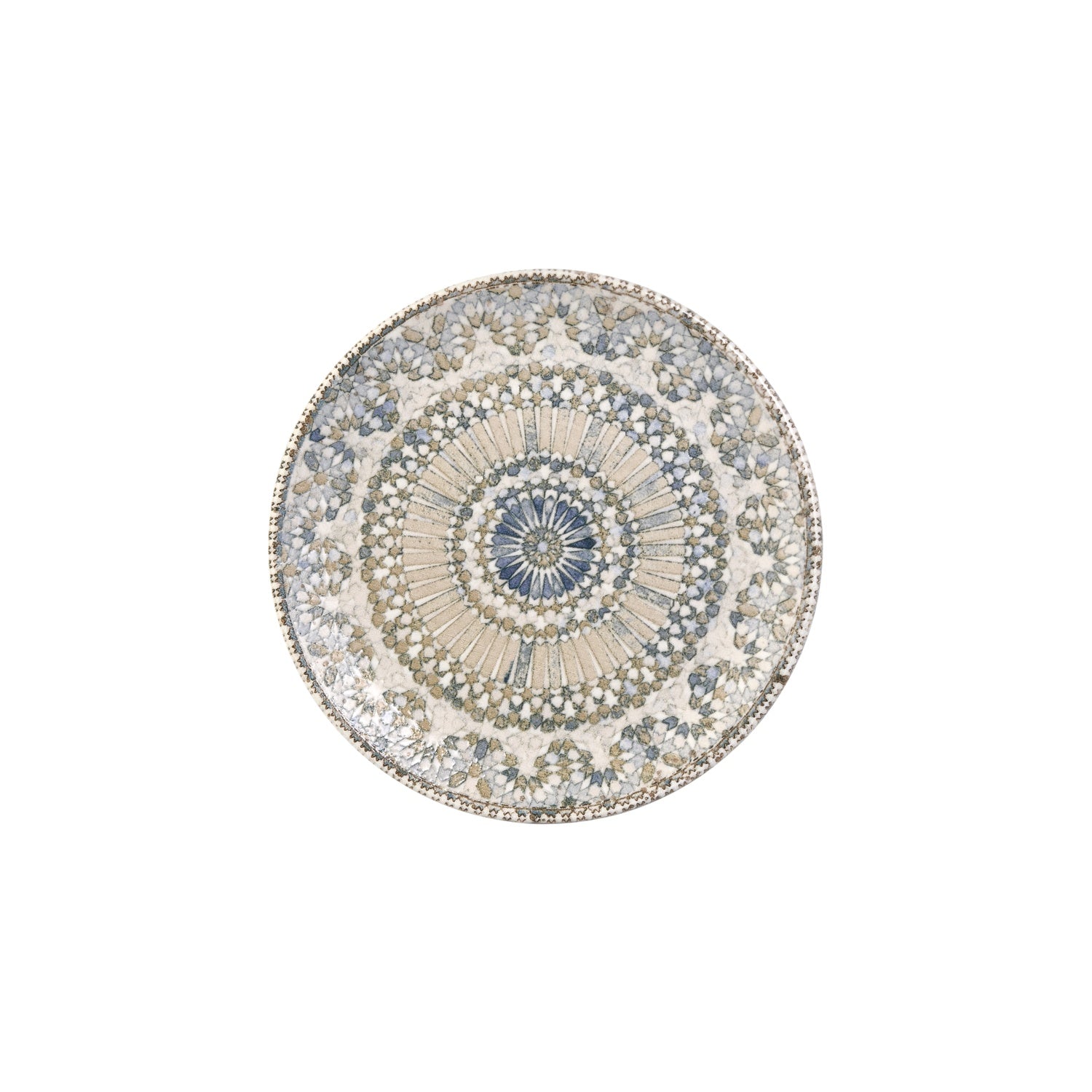 Azora dia.10.75" Round Decorated Vitrified Plate (Set of 6)