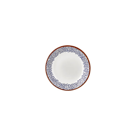 Edera dia.4.25" h:1" 3 oz. Round Blue Vitrified Deep Plate (Set of 4)