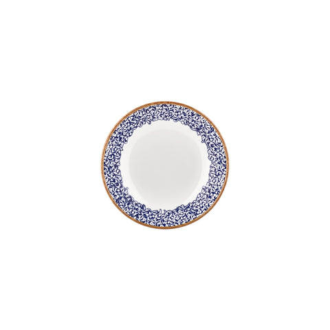 Edera Cobalt dia.8.25" h:1.25" 27 oz. Round Blue Vitrified Deep Plate (Set of 6)
