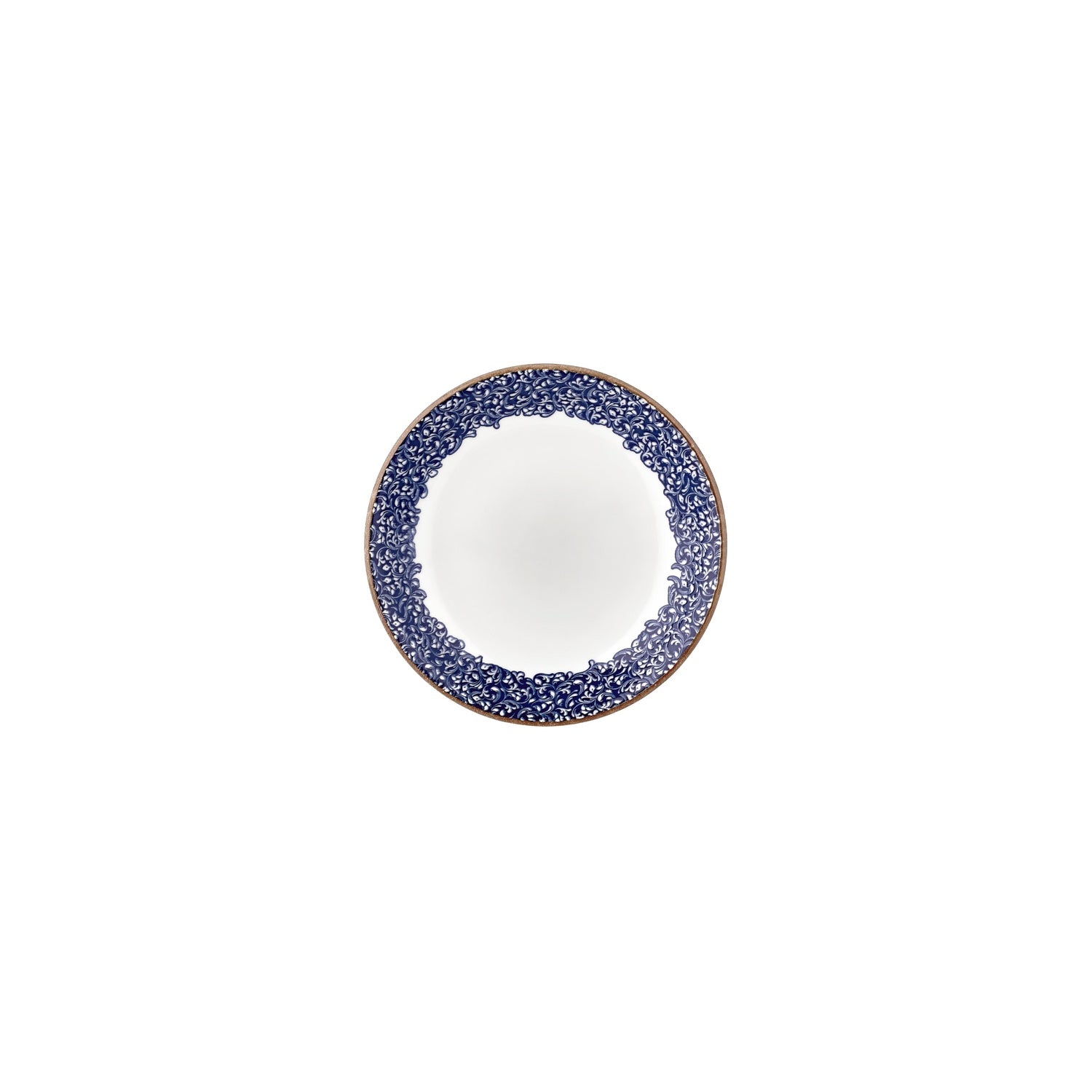 Edera Cobalt dia.3.5" h:0.75" 2 oz. Round Blue Vitrified Deep Plate (Set of 4)