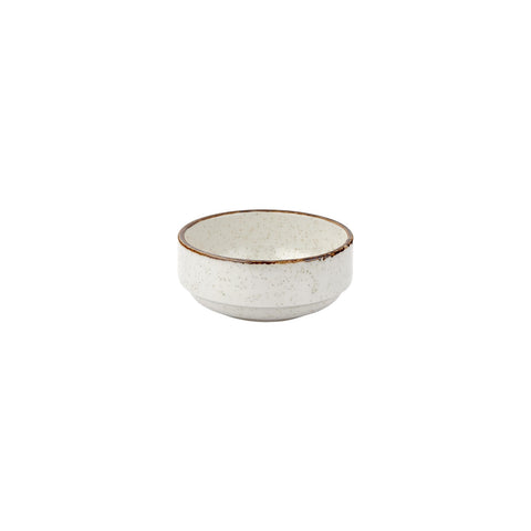 Dust dia.4.75" h:0" 12 oz. Round Beige Vitrified Bowl (Set of 4)