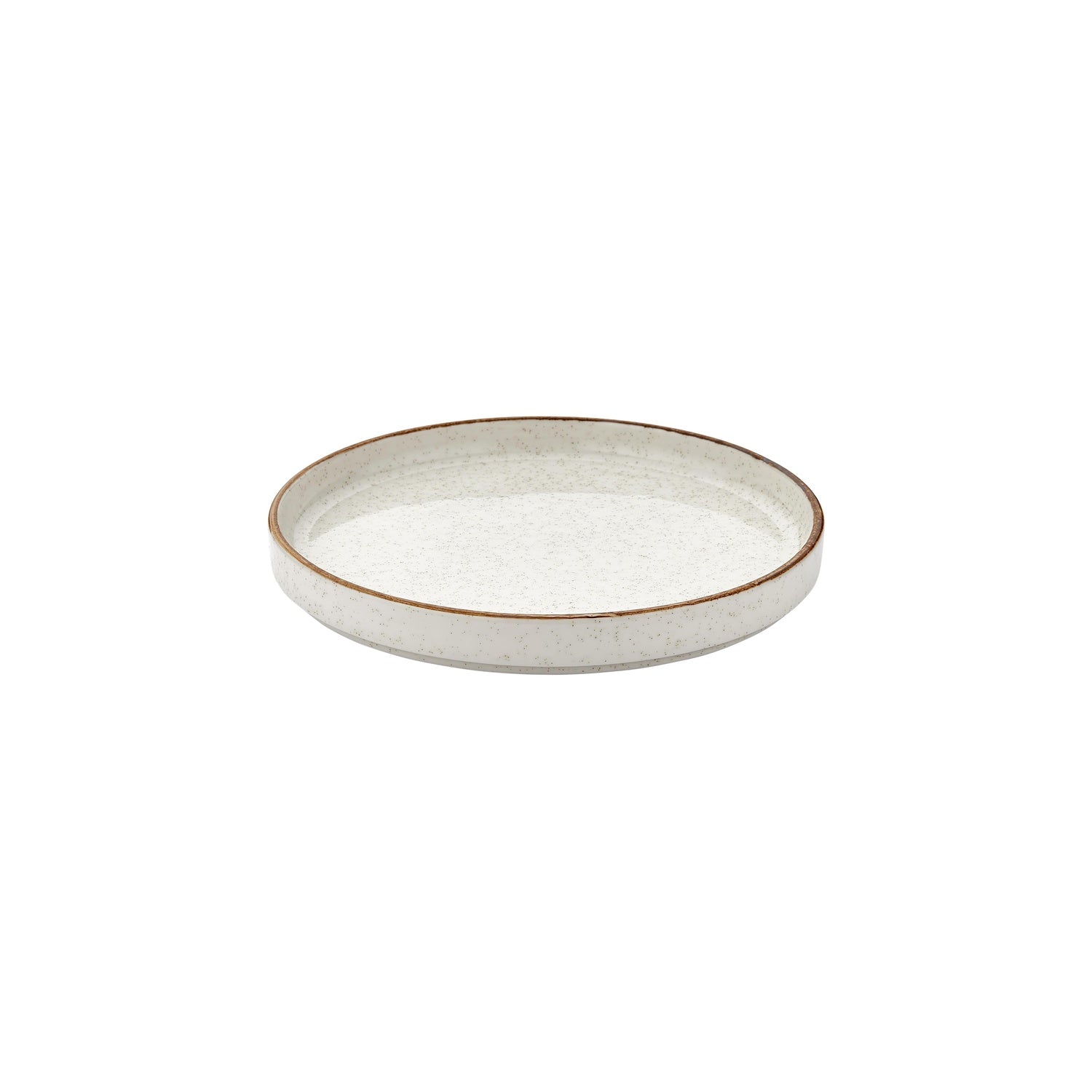 Dust dia.10.75" Round Beige Vitrified Plate (Set of 6)