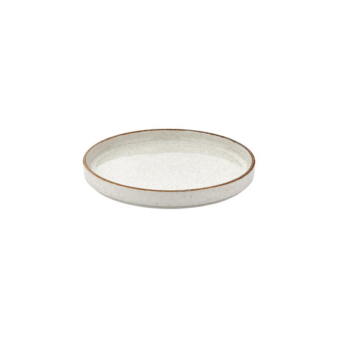 Dust dia.10.75" Round Beige Vitrified Plate (Set of 6)