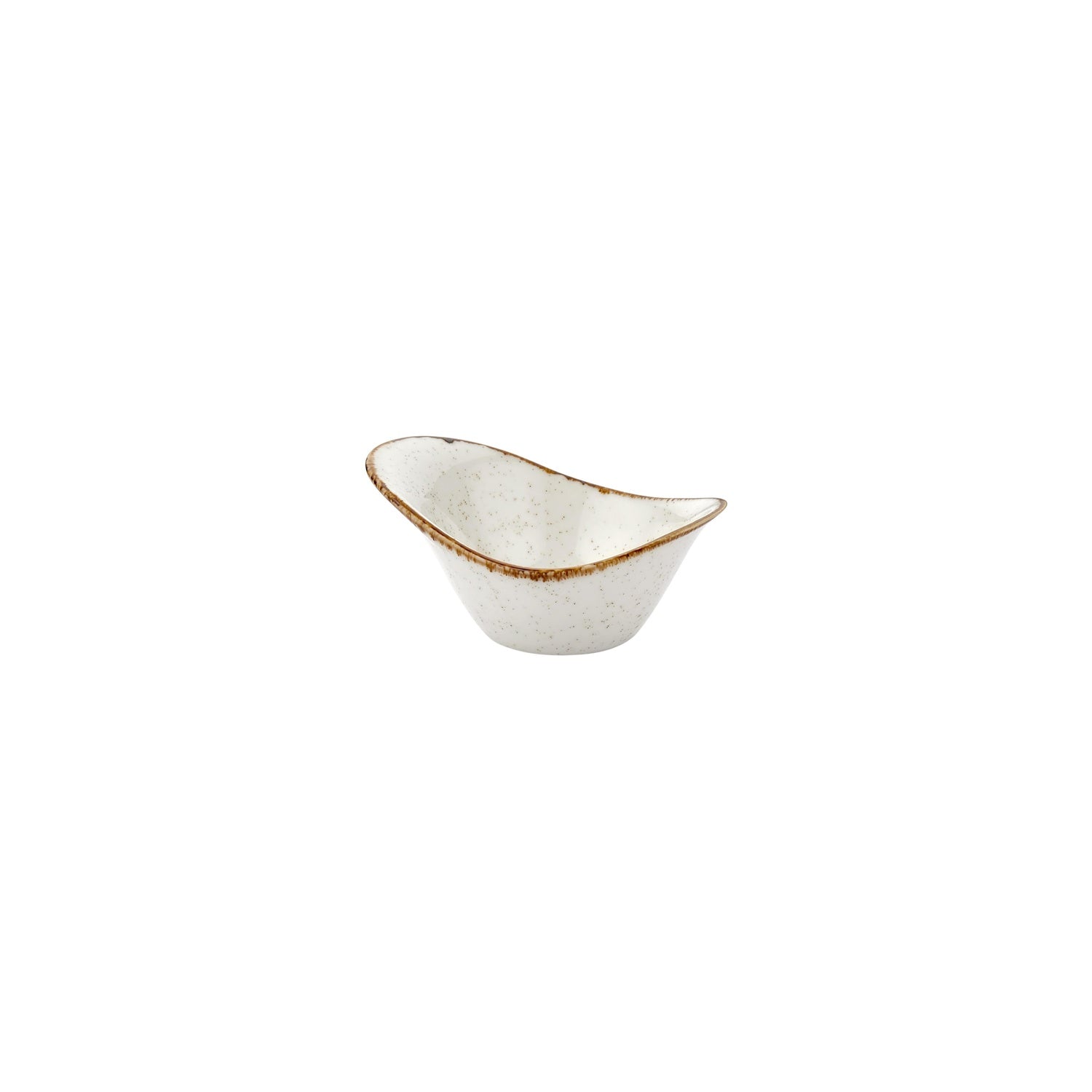 Dust 4.25" x 3.25" x h:0" 2 oz. Organic Beige Vitrified Bowl (Set of 4)