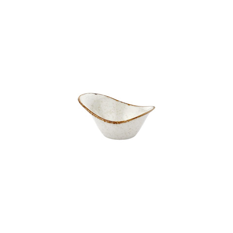 Dust 4.25" x 3.25" x h:0" 2 oz. Organic Beige Vitrified Bowl (Set of 4)