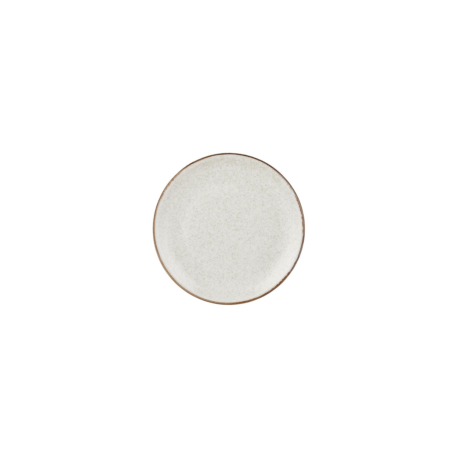 Dust dia.6.75" Round Beige Vitrified Plate (Set of 4)