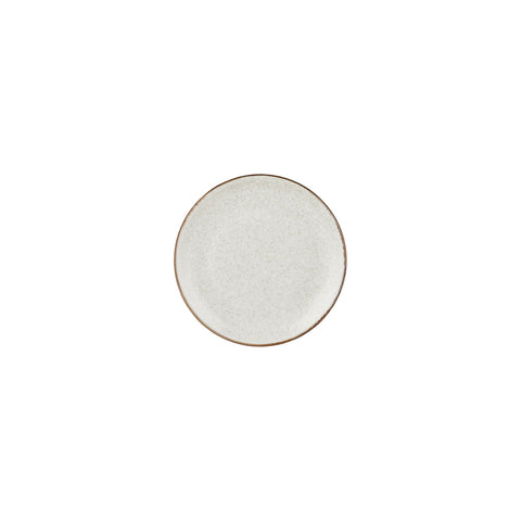 Dust dia.6.75" Round Beige Vitrified Plate (Set of 4)