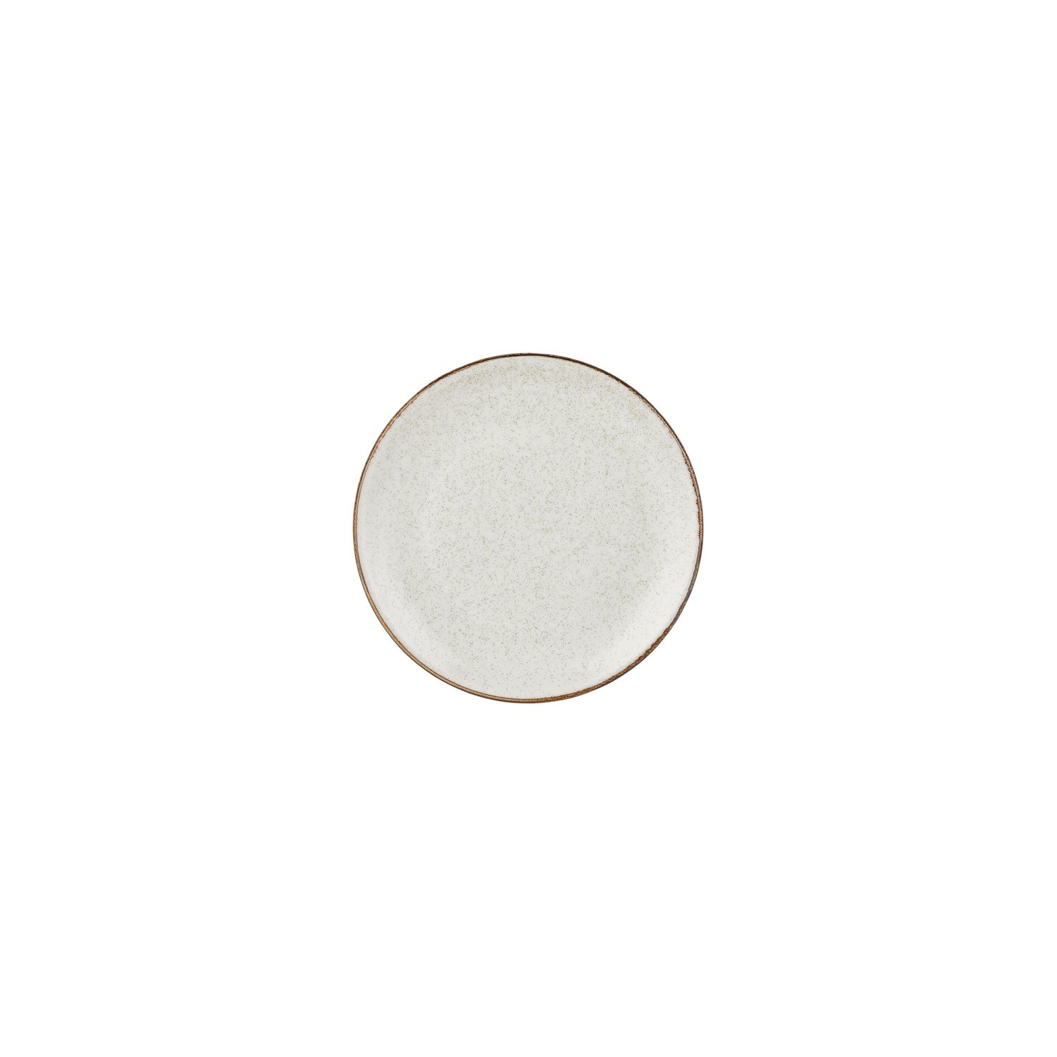 Dust dia.6.75" Round Beige Vitrified Plate (Set of 4)