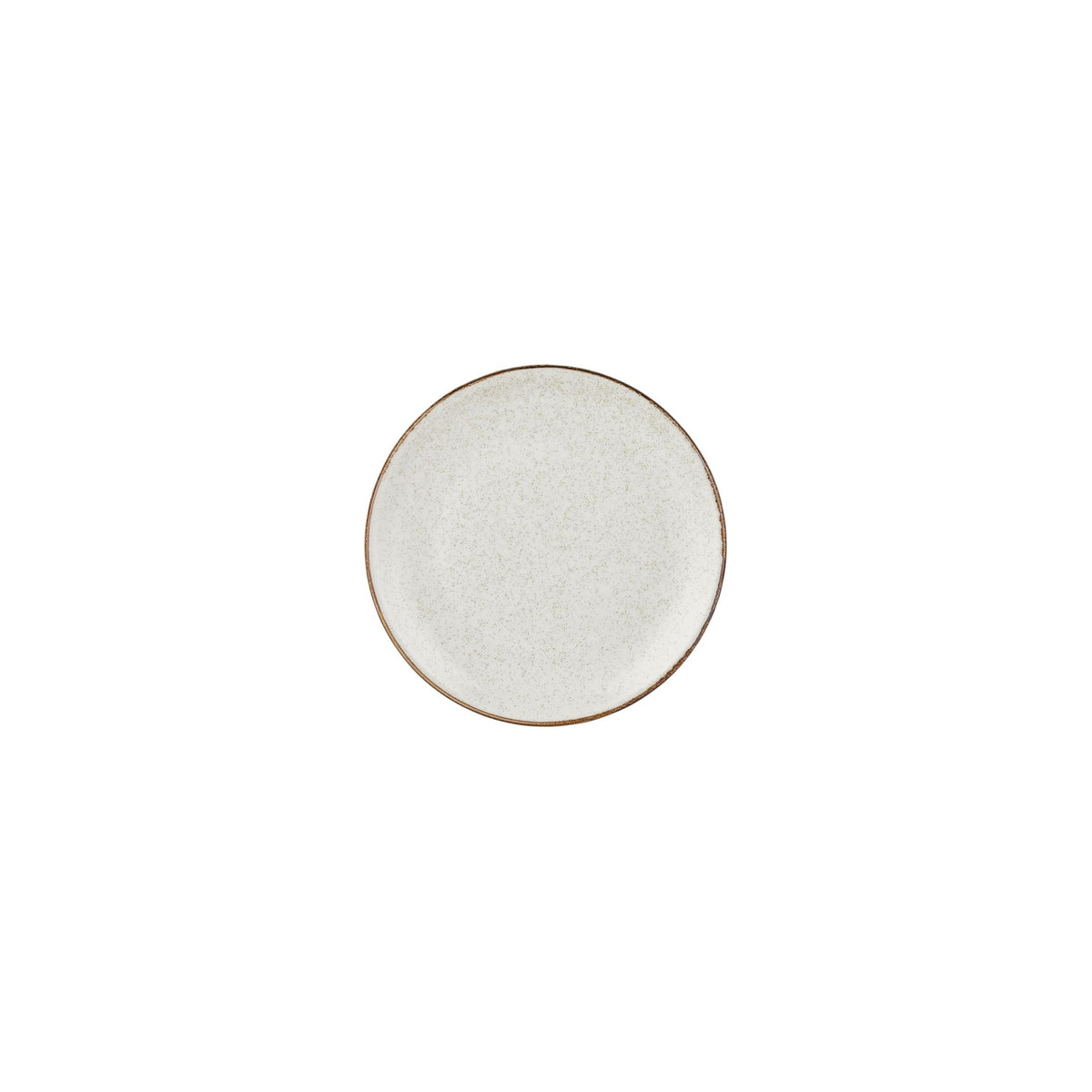 Dust dia.6.75" Round Beige Vitrified Plate (Set of 4)