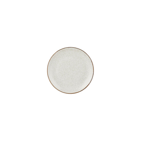 Dust dia.6.75" Round Beige Vitrified Plate (Set of 4)
