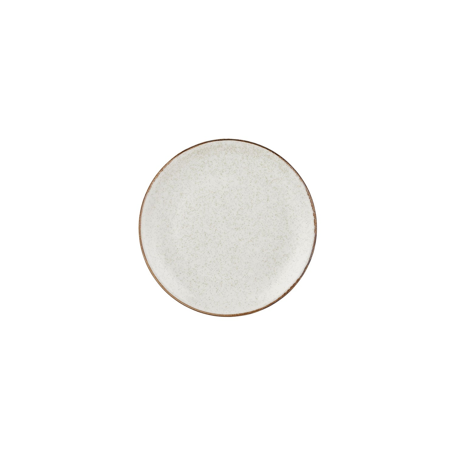 Dust dia.8.25" Round Beige Vitrified Plate (Set of 4)