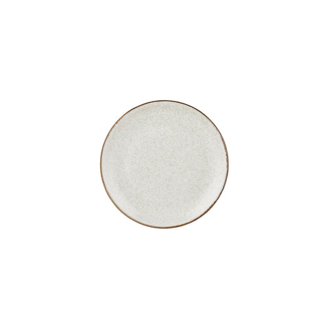 Dust dia.8.25" Round Beige Vitrified Plate (Set of 4)