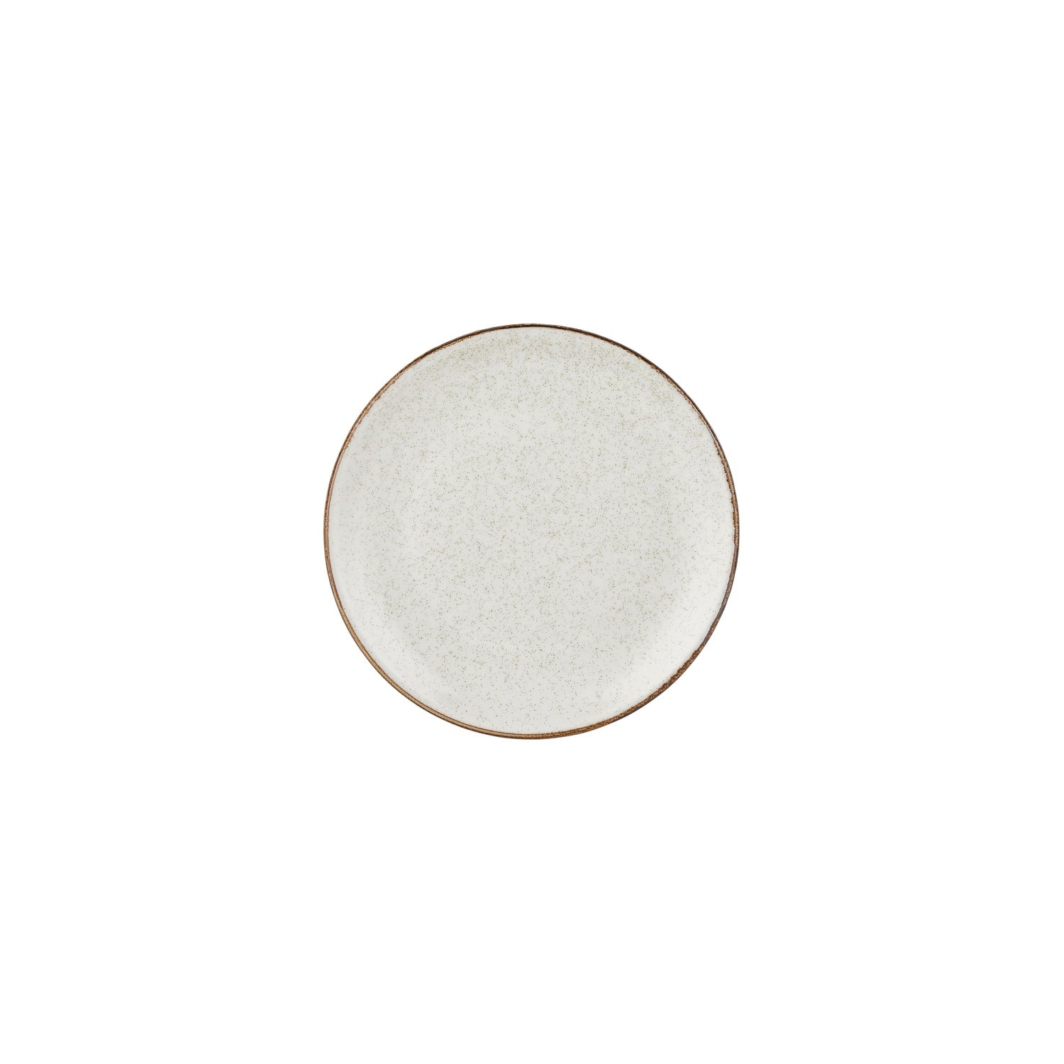 Dust dia.8.25" Round Beige Vitrified Plate (Set of 4)