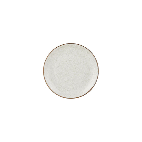 Dust dia.8.25" Round Beige Vitrified Plate (Set of 4)