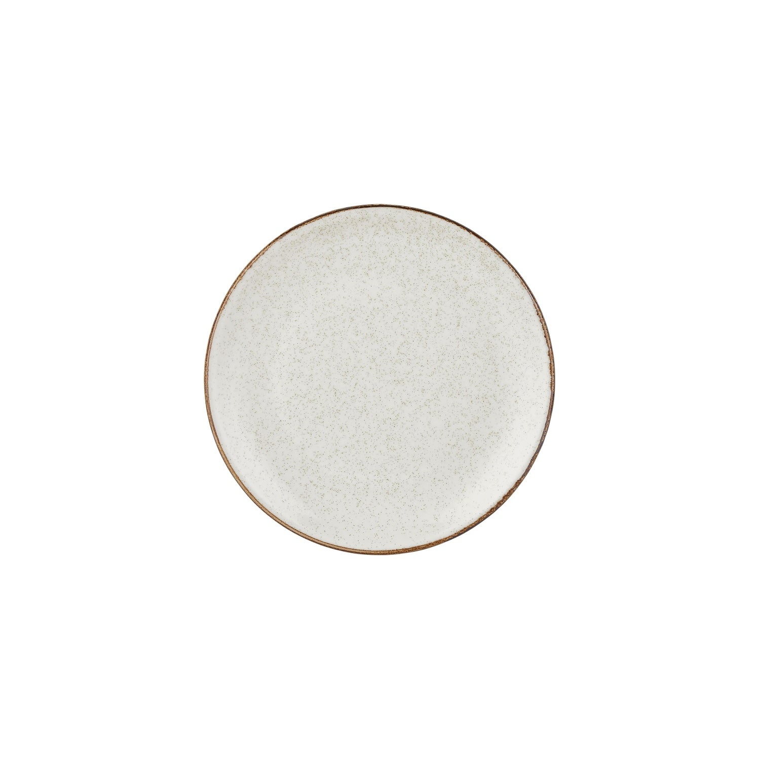 Dust dia.9.75" Round Beige Vitrified Plate (Set of 4)