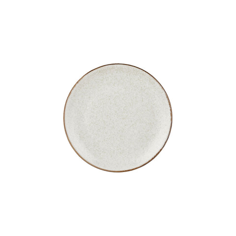 Dust dia.9.75" Round Beige Vitrified Plate (Set of 4)