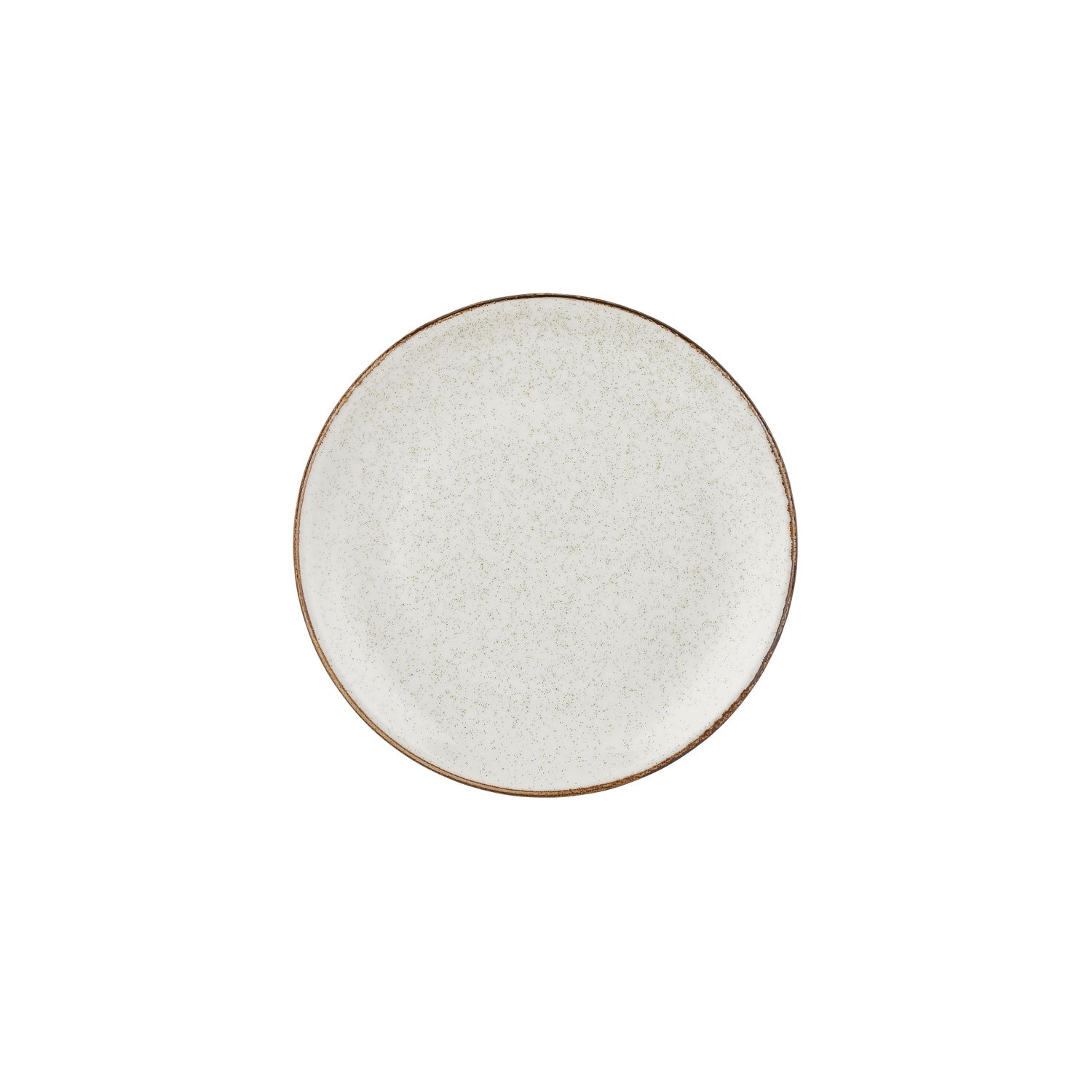 Dust dia.9.75" Round Beige Vitrified Plate (Set of 4)