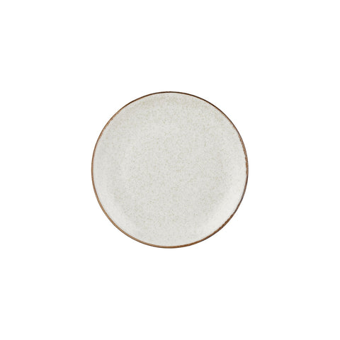 Dust dia.9.75" Round Beige Vitrified Plate (Set of 4)