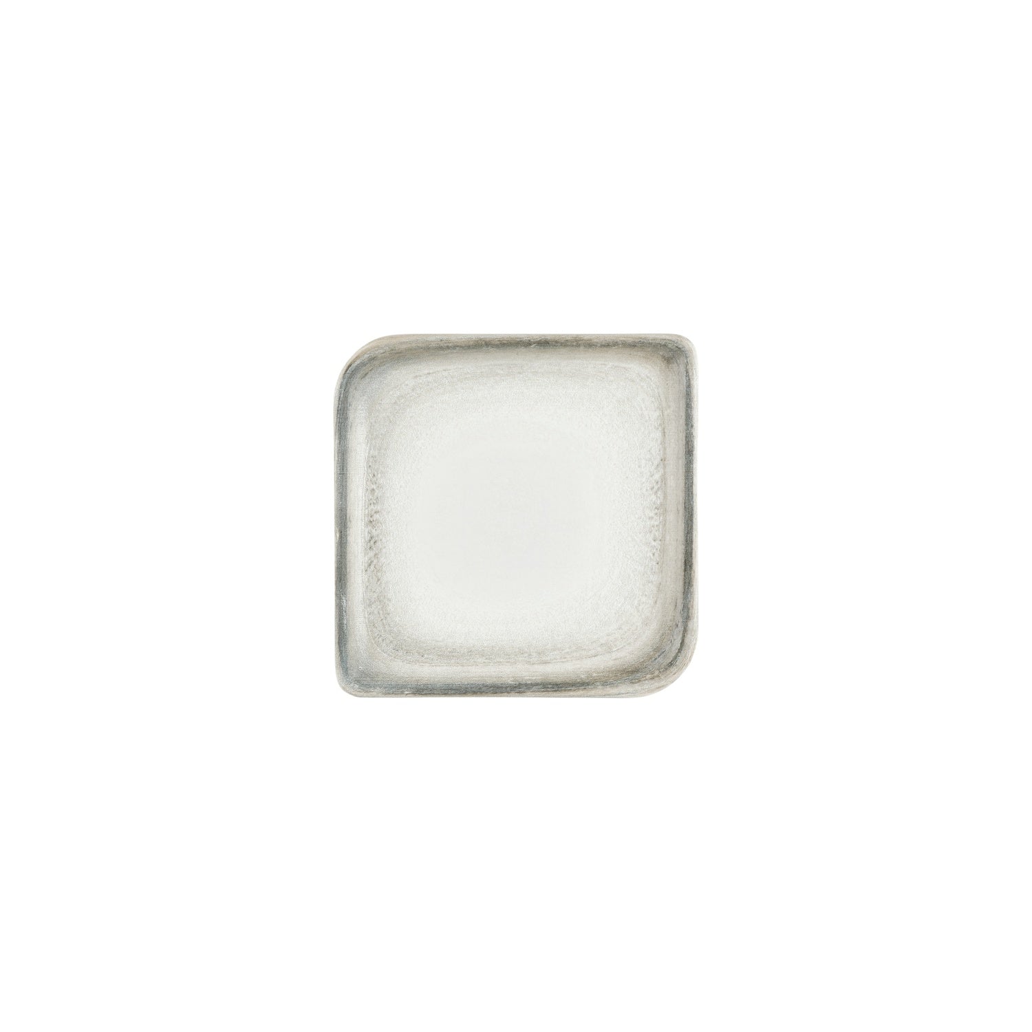 Ephyra 7.5" x 7.5" Square Gray Vitrified Plate (Set of 4)