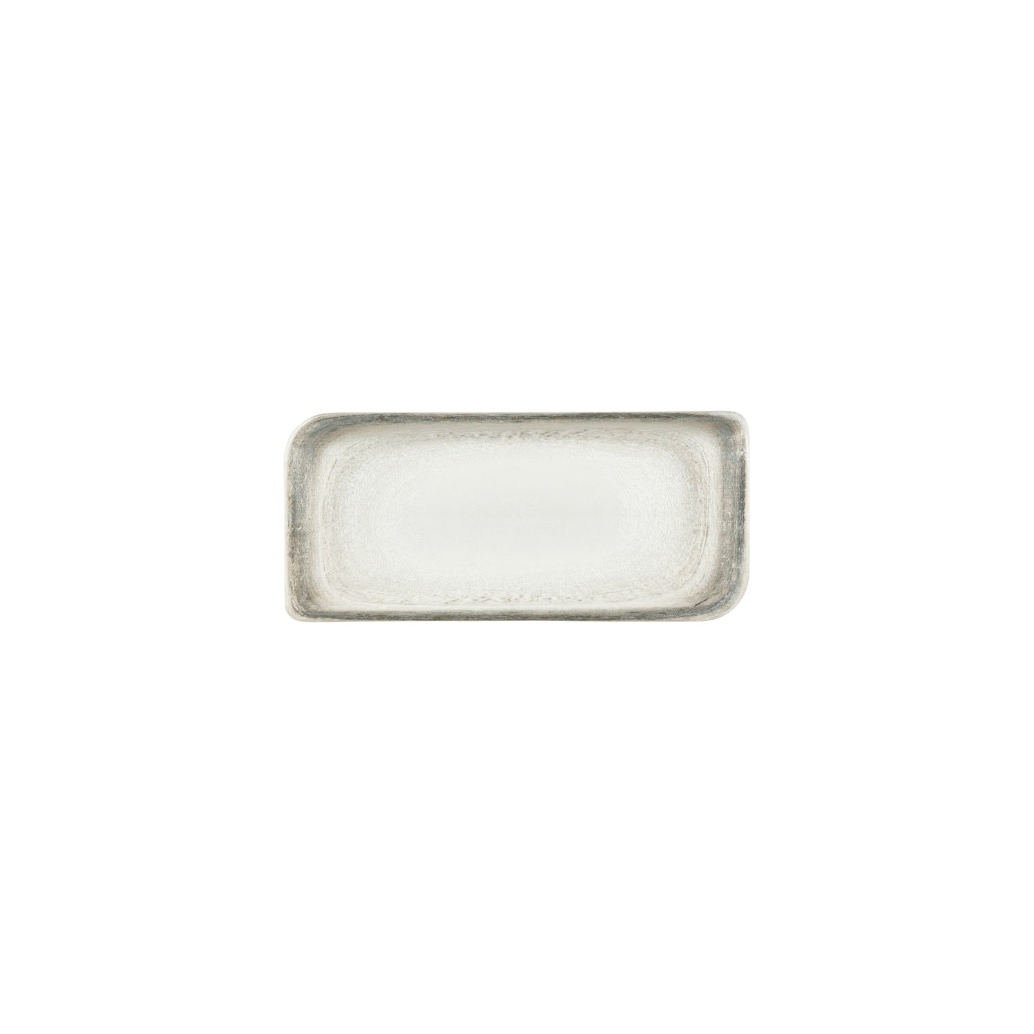 Ephyra 9.5" x 6" Rectangular Gray Vitrified Plate (Set of 4)