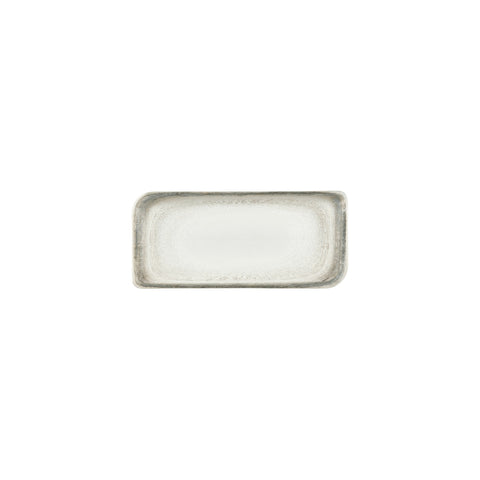 Ephyra 9.5" x 6" Rectangular Gray Vitrified Plate (Set of 4)