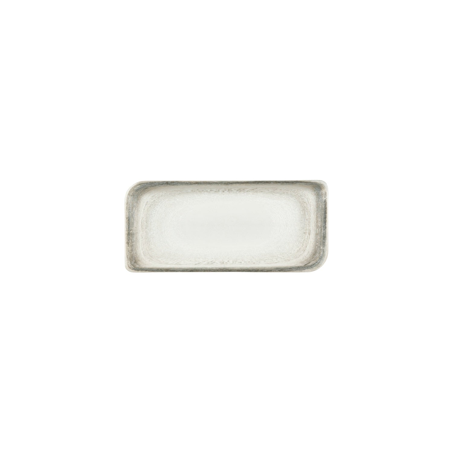 Ephyra 9.5" x 6" Rectangular Gray Vitrified Plate (Set of 4)