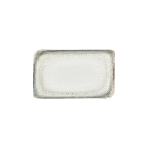 Ephyra 11.75" x 7" x h:0" Rectangular Gray Vitrified Platter (1 each)