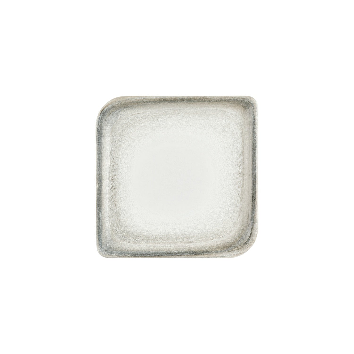 Ephyra 9.75" x 9.75" Square Gray Vitrified Plate (Set of 6)