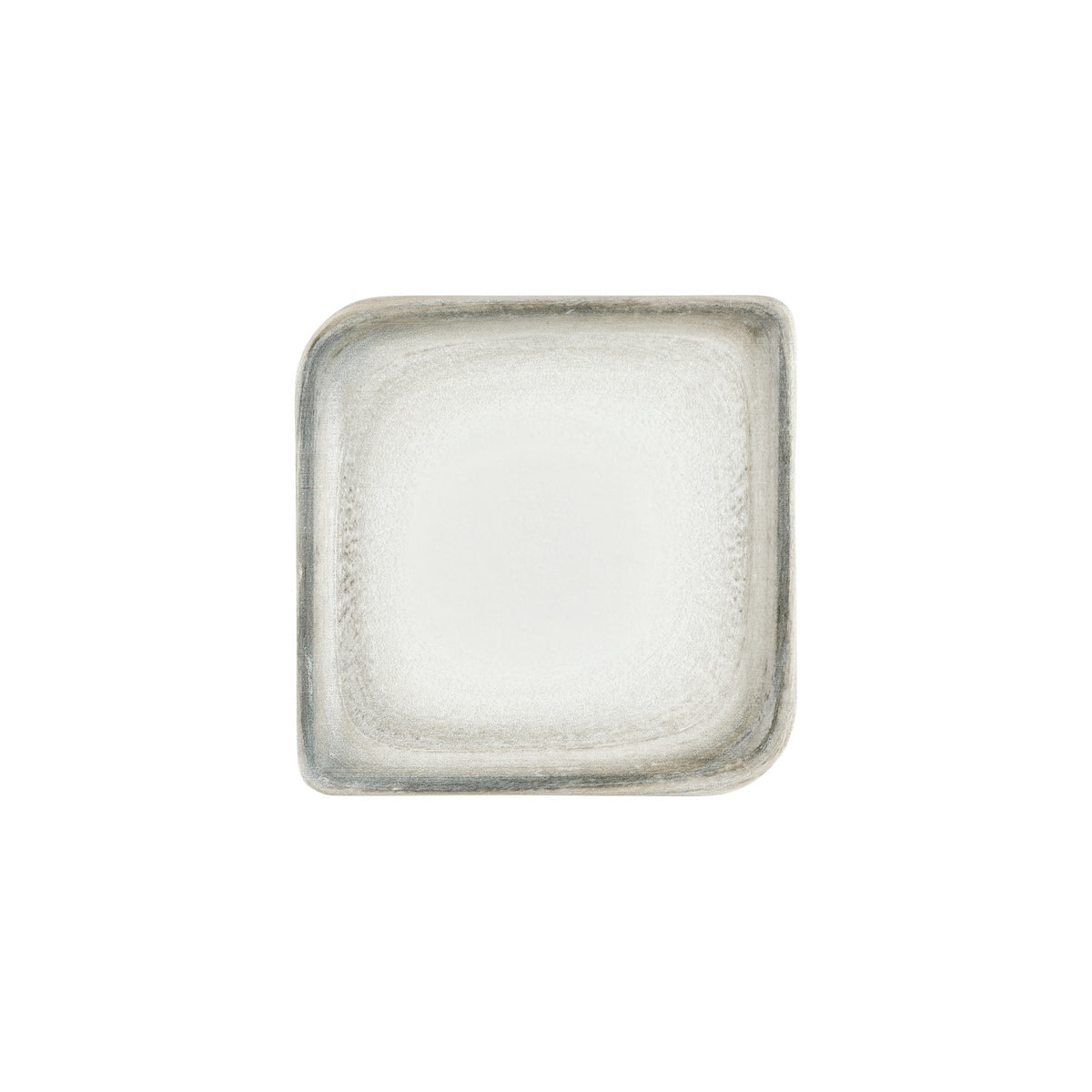 Ephyra 9.75" x 9.75" Square Gray Vitrified Plate (Set of 6)