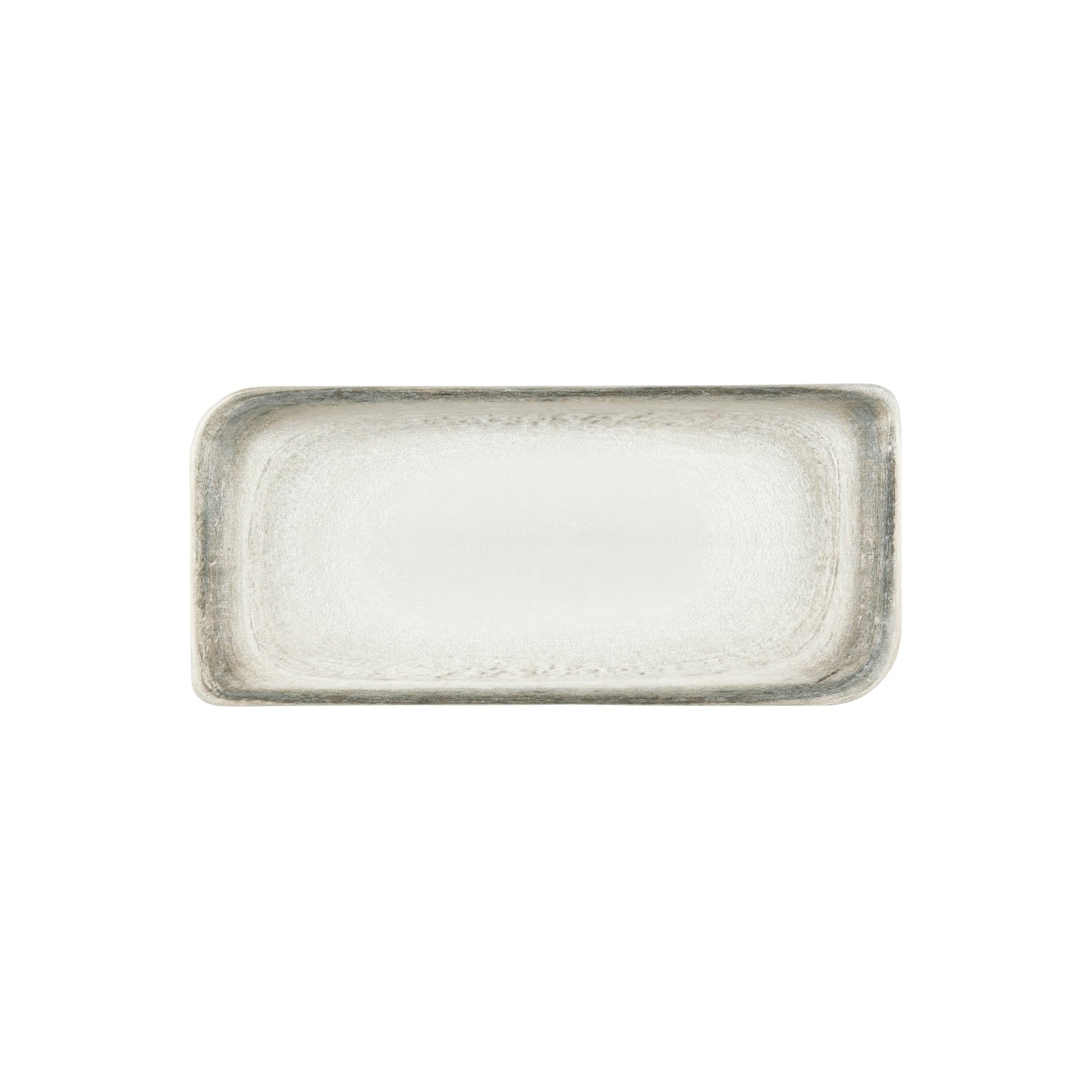 Ephyra 13.75" x 6.25" x h:0" Rectangular Gray Vitrified Platter (1 each)