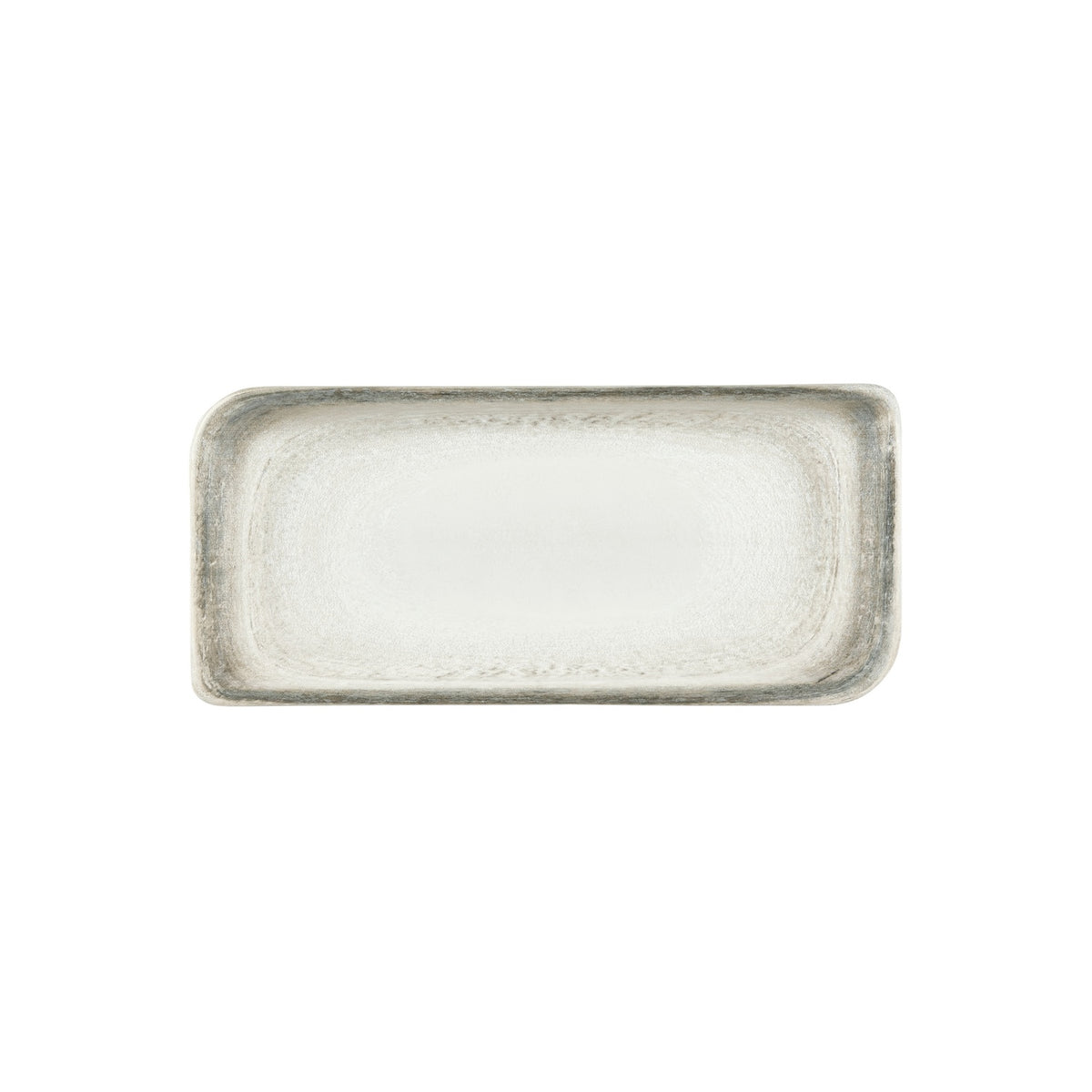 Ephyra 13.75" x 6.25" x h:0" Rectangular Gray Vitrified Platter (1 each)