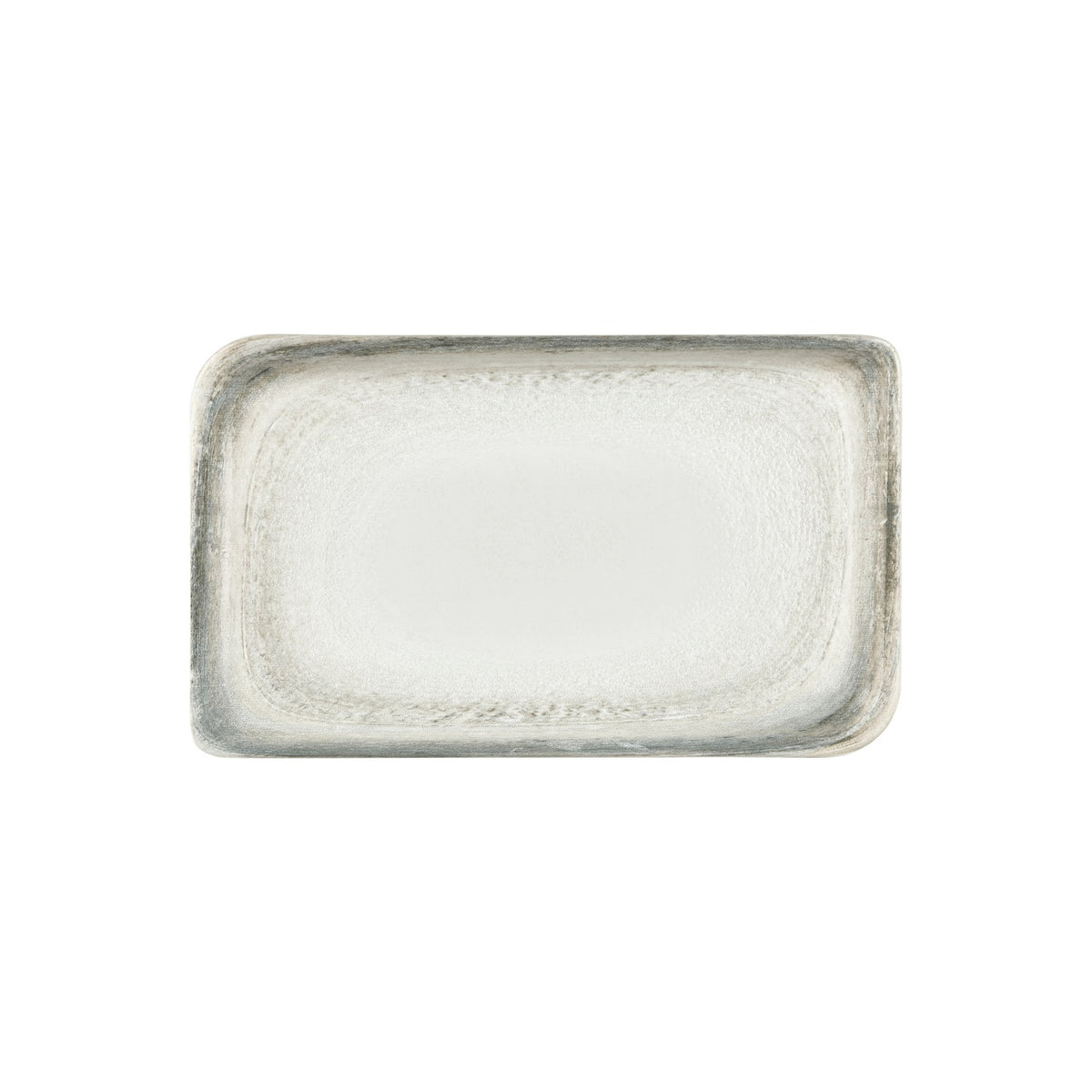Ephyra 13.75" x 8.25" x h:0" Rectangular Gray Vitrified Platter (1 each)