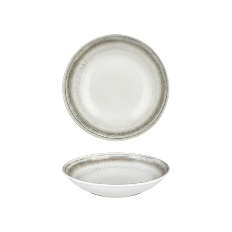 Ephyra dia.9.75" h:2" 44 oz. Round Gray Vitrified Deep Plate (Set of 6)