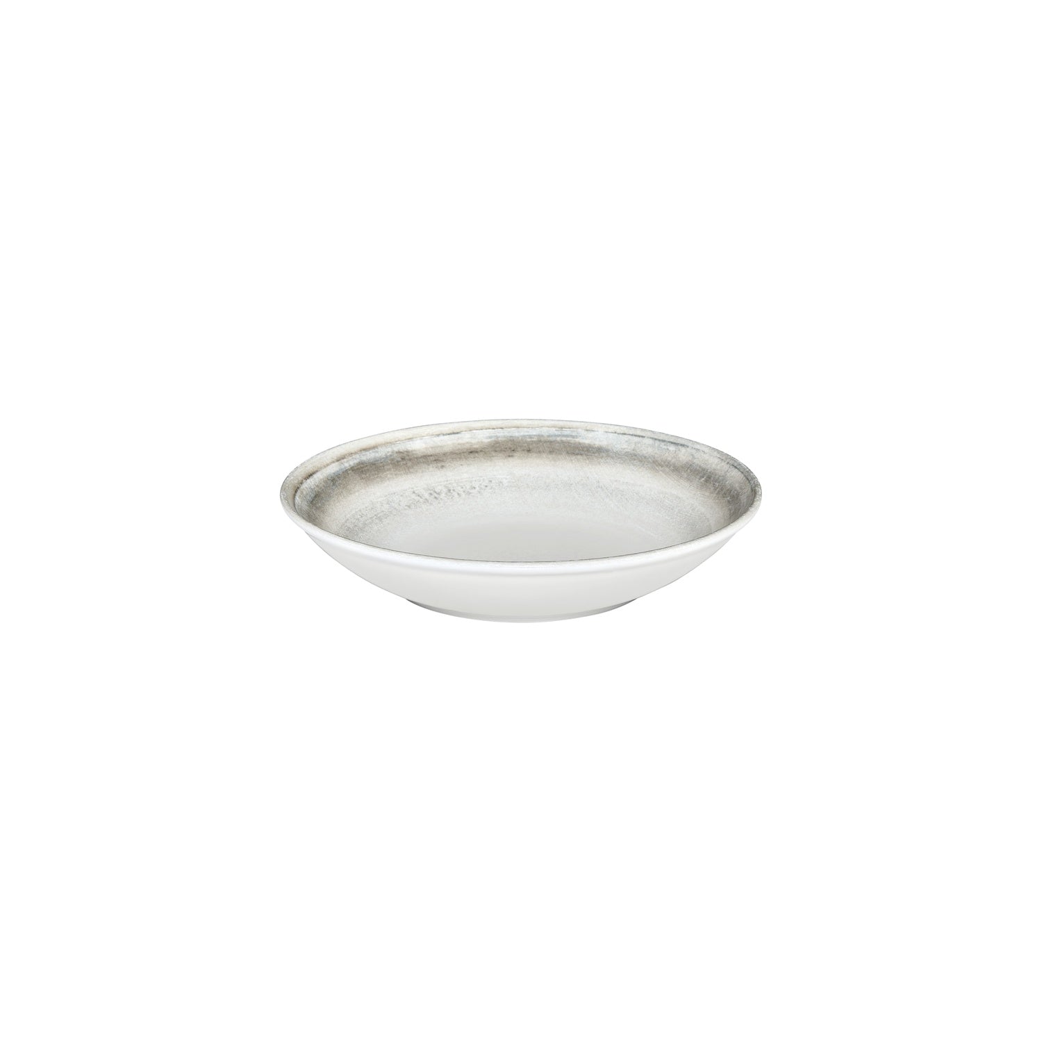 Ephyra dia.9.75" h:2" 44 oz. Round Gray Vitrified Deep Plate (Set of 6)