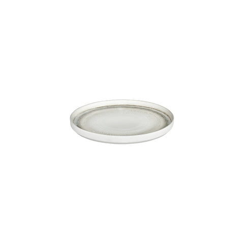 Ephyra dia.9" Round Gray Vitrified Plate (Set of 6)