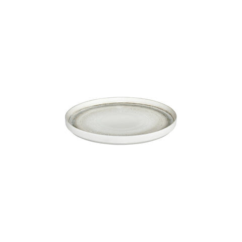 Ephyra dia.9.75" Round Gray Vitrified Plate (Set of 6)
