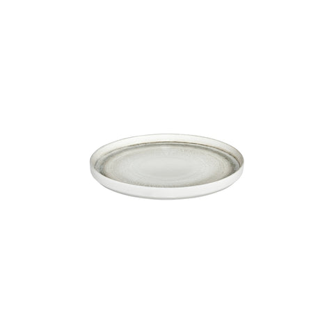 Ephyra dia.9.75" Round Gray Vitrified Plate (Set of 6)